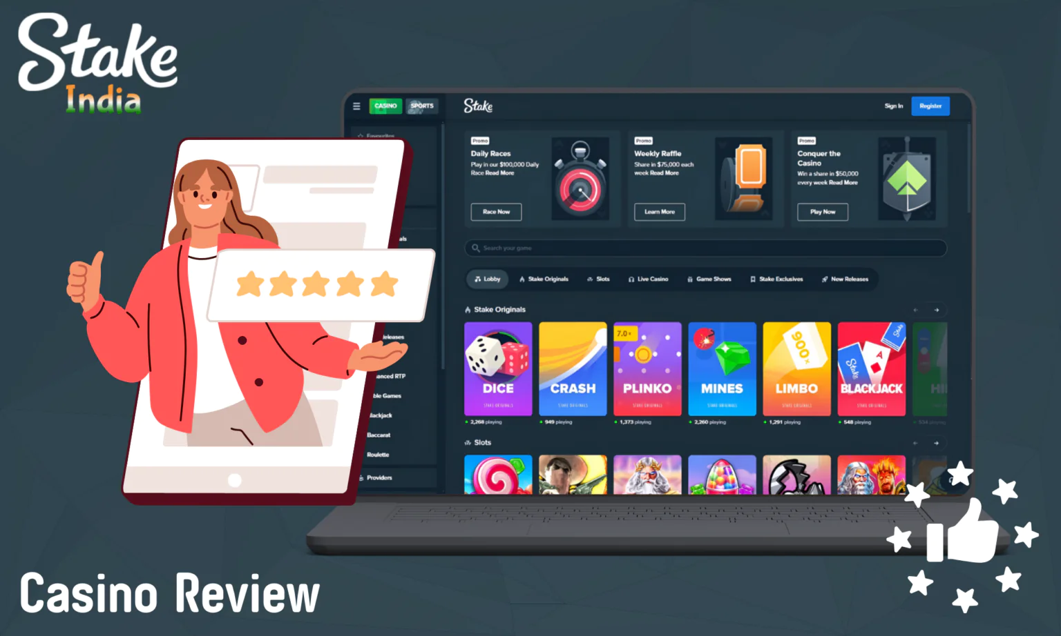 Interfaccia e giochi di Casino Stellare